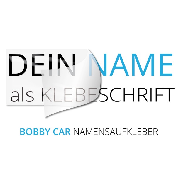 aufkleber.name bietet individuelle Bobby Car Namenssticker