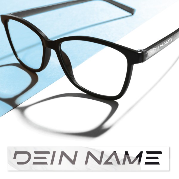 Sticker mit Namen für Brillen Brillennamensaufkleber - Kategorie Shop