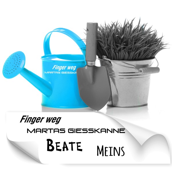 Namenssticker für Gartengeräte Gartengeräte Namensaufkleber - Kategorie Shop