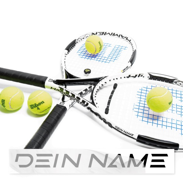 Namen Sticker für Tennis Schläger Tennisch Schläger Namensaufkleber - Kategorie Shop