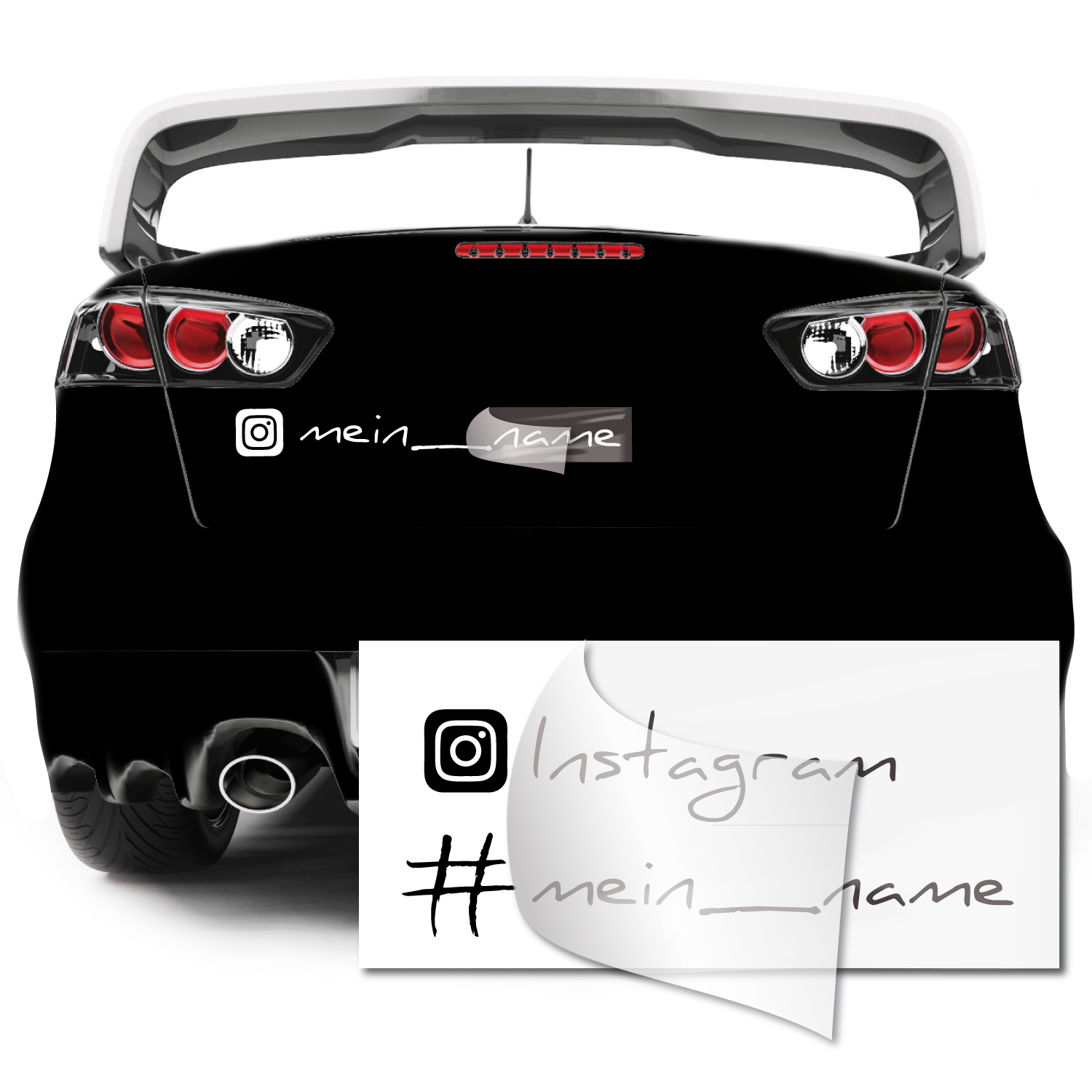 Instagram-Aufkleber, Für dein Auto!